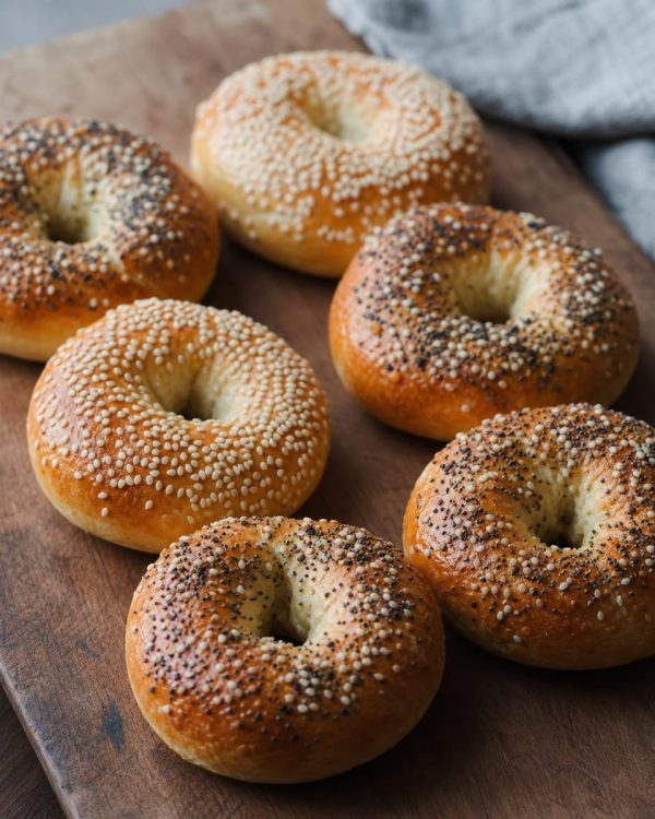 Hand-Shaped Sourdough Bagels